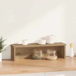 vidaXL Opbevaringskroge & Hylder>køkkenstativ kan stables 50x15x16 cm konstrueret træ kunsteg