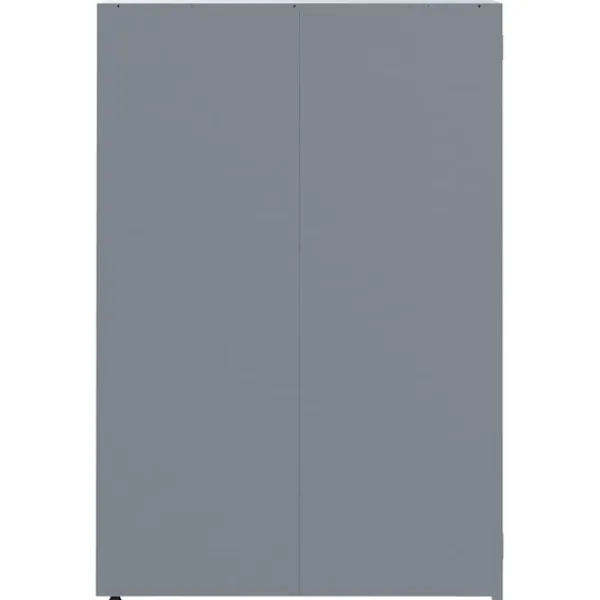 vidaXL Tilbehør Til Affaldshåndtering>skraldespandsskjuler 69x79x117 cm 1 rum stål grå