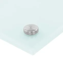 vidaXL stænkplade 70x50 cm hærdet glas hvid - Køkkenredskaber Online