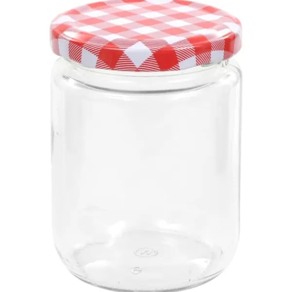 vidaXL syltetøjsglas 96 stk. med hvide og røde låg 230 ml - Honningkrukker Sale