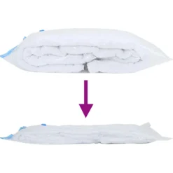 vidaXL Vakuumopbevaringsposer 10 pcs Gennemsigtig og blå 130 x 100 cm New