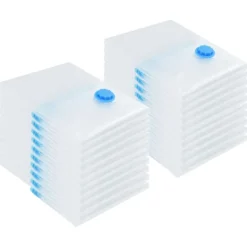 vidaXL Vakuumopbevaringsposer 20 pcs Gennemsigtig og blå 70 x 50 cm Best