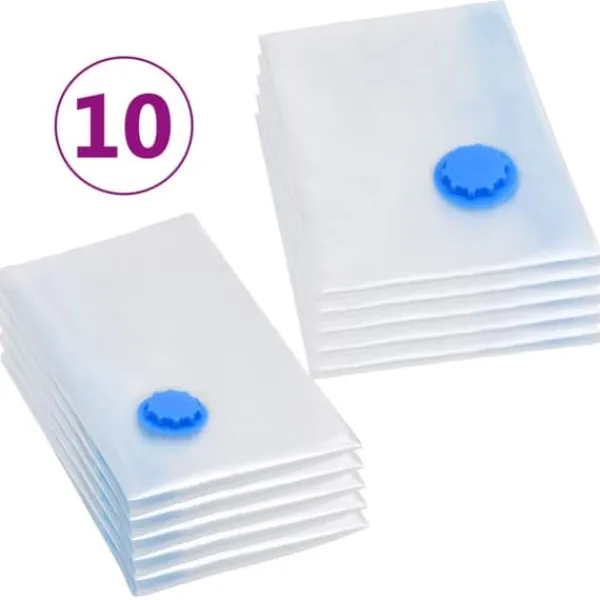 vidaXL vakuumposer til tøjopbevaring 2 størrelser 10 stk. - Opbevaringsposer Online