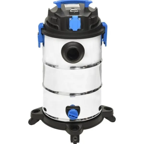 vidaXL Grovstøvsugere>våd-/tørstøvsuger 1200 W 30 l sølvfarvet - Vand– & støvsugere