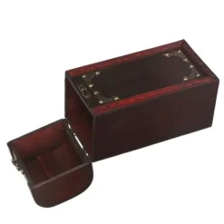 Vinkasse Vintage Retro Bærbar Enkeltflaske Dekorativ Opbevaringskasse Best