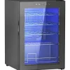 Vinkøleskabe>Vinkøleskab 20 flasker 53 L, 5–18 °C, kompressor, anti-UV glasdør, LED, sort