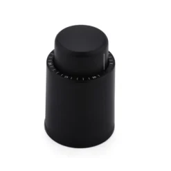 Vinpropper, ægte vakuumpropper, genanvendelig vinbeholder, vinkorker holder sig friske, de bedste jule- og fødselsdagsgaver til vinelskere. Sort Discount