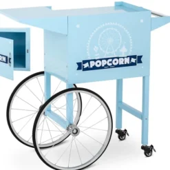 Popcornmaskiner>Vognbund til popcornmaskine med retro skab 51 x 37 cm - blå