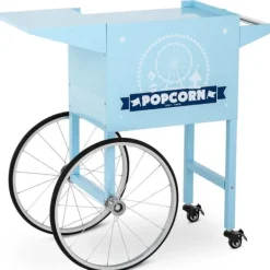 Popcornmaskiner>Vognbund til popcornmaskine med retro skab 51 x 37 cm - blå