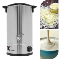 Voks Smelterovn, 1800W Effekt, 15L Kapacitet, Temperaturinterval 30-110℃, Ledningsført Elektrisk, Rustfrit Stål Konstruktion New