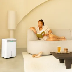 Vonroc Luftaffugtere>Affugter 40L/dag | Til rum op til 50 m² | Wi-Fi/App-styring | Sølvionfilter & Kulfilter | Støjsvag | Tørrefunktion | LED-indikator