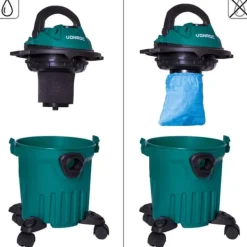 Vonroc Møbelrenser - Våd- og Tørstøvsuger - 1000W | Til pletter, tekstiler og vådsugning | Inkl. tilbehør New