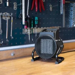 Vonroc Varmeblæser - 2000W | 20m2 - Keramisk | 3 Indstillinger | Bærbar til Bolig, Camping og Garage | Grå