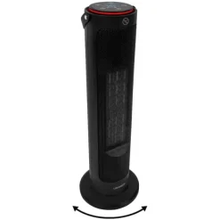 Vonroc Varmeblæser - 2000W | 20m2 - keramisk - svingfunktion | 4 Indstillinger | LED | Sort | Inkl. Fjernbetjening Sale