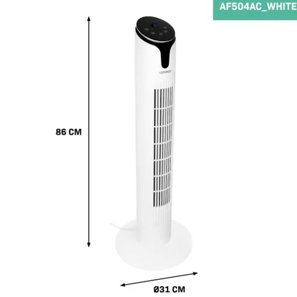 Vonroc Ventilator - 86 cm - luksus - 3 hastighedsindstillinger - hvid | Inkl. fjernbetjening Outlet