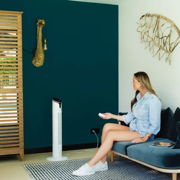 Vonroc Ventilator - 86 cm - luksus - 3 hastighedsindstillinger - hvid | Inkl. fjernbetjening Outlet