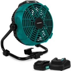 Vonroc Ventilator 20V – hybrid akku og strøm drevet | Inkl. 2x 2.0Ah akku og oplader - Inkl. adapter Hot
