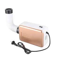 600W bærbar multifunktionel elektrisk tørretumbler til sko og tøj - guld EU-stik New