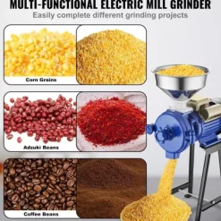 3000W elektrisk kornkværn, majshvedemel mølle, tørkværn med høj effektivitet og hurtig malingshastighed. Outlet