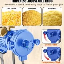 3000W elektrisk kornkværn, majshvedemel mølle, tørkværn med høj effektivitet og hurtig malingshastighed. Outlet