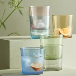 Water Glass 34,5cl Mixed Colors, 6-pack - Aida Outlet