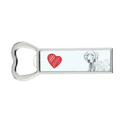 Weimaraner, Weimaraner - flaskeåbner med en hund, personlig køleskabsåbner, unik gave til en mand fra Art-Dog Best