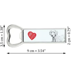 Weimaraner, Weimaraner - flaskeåbner med en hund, personlig køleskabsåbner, unik gave til en mand fra Art-Dog Best