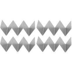 W-formet tacoholder i rustfrit stål til restauranter og kantiner New