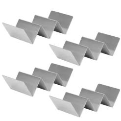 W-formet tacoholder i rustfrit stål til restauranter og kantiner New