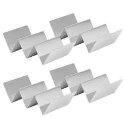 W-formet tacoholder i rustfrit stål til restauranter og kantiner New