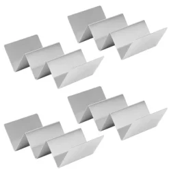 W-formet tacoholder i rustfrit stål til restauranter og kantiner New