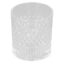 Whiskyglas 300 ml Livsmedelsklassat hållbart glas snidat mönster Ofta använt bourbonglas för whiskykaffe te Discount