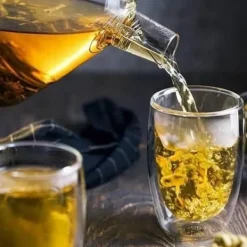 Wilmax Glaskande med tesil & bambuslåg 950 ml – varmebestandig tekande til løs te & teblomster Online