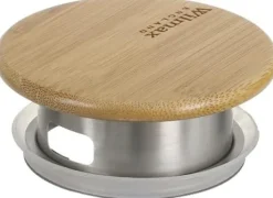 Wilmax glaskaraffel 2,4 L i borosilikatglas, bambulåg Hot