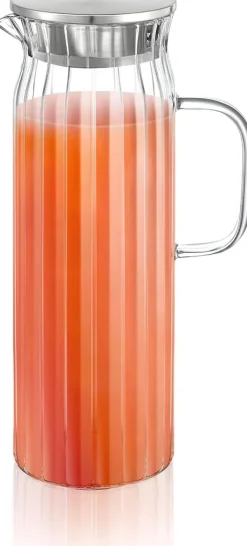 Karafler>Wilmax glaskaraffel 1,5 l med stållåg