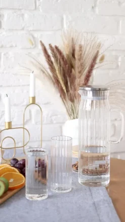 Karafler>Wilmax glaskaraffel 1,5 l med stållåg