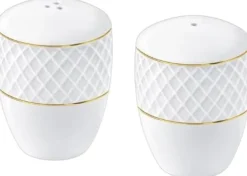 Wilmax salt- & peberstrøere i porcelæn, Diamond