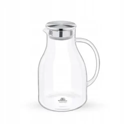 Wilmax Stor 2,5 L Borosilikatglaskande med metallåg Discount