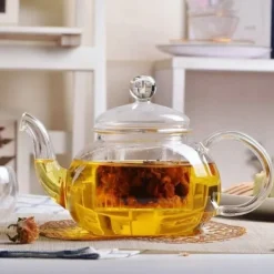 Tebryggere>Wilmax tekande i glas 1,2 l med glassi – komfur­sikker