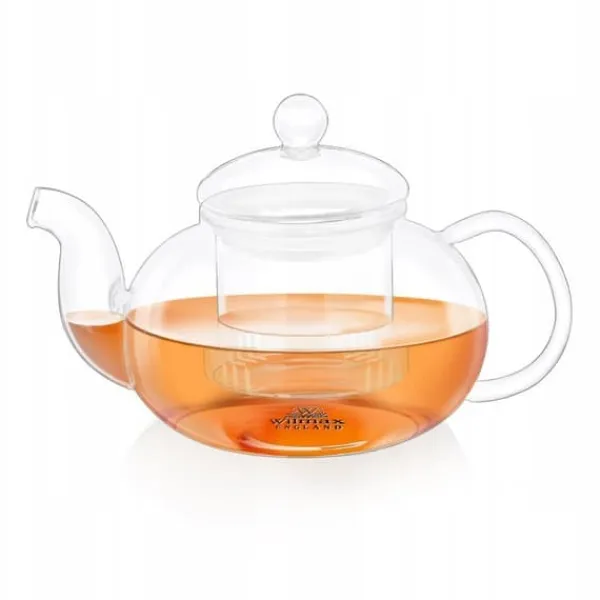 Tebryggere>Wilmax tekande i glas 1,2 l med glassi – komfursikker