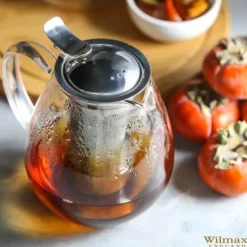 Wilmax tekande i glas 600 ml med stålsi, komfur­sikker Sale