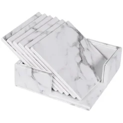 6x Coasters med Holder - Firkant Online