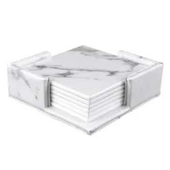 6x Coasters med Holder - Firkant Online