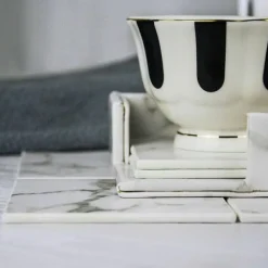 6x Coasters med Holder - Firkant Online