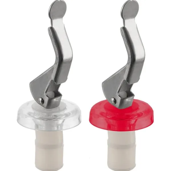 2x Korkprop til lukning af vin-, likør-, alkohol-, olie- og drikkeflasker Clearance