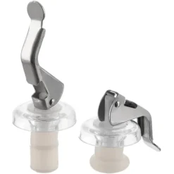 2x Korkprop til lukning af vin-, likør-, alkohol-, olie- og drikkeflasker Clearance