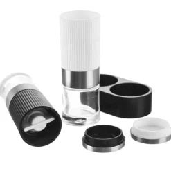 2x Peber, Salt, Krydderikværn Sæt med Stativ Outlet