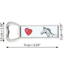 Cocktailshakers & Drinkudstyr>Zweibrücker - flaskeåbner med hest, personlig køleskabsåbner, unik gave til en mand fra Art-Dog